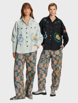 Adelyn Denim Emb Shirt - Denim