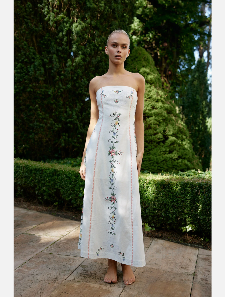 Maggie Harper Dress In Whisper Florale