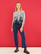 Top - Light Grey / Blue / Multi