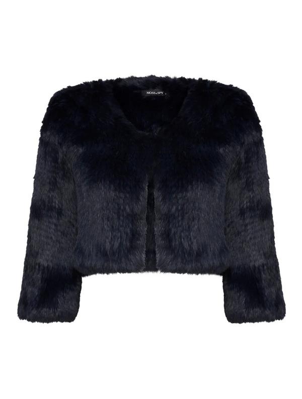 Fur Bolero - Navy