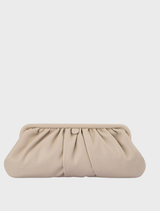 Catherine Gathered Clutch - Mink