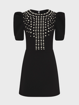Pearly Mini Dress - Black