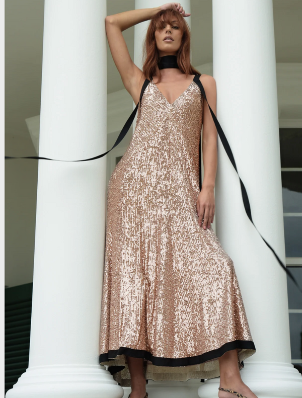 Glitter Mogul Dress - Rose Gold
