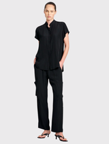 Soft Stand Shirt - Black