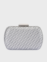 Mali Textured Clutch - Silver
