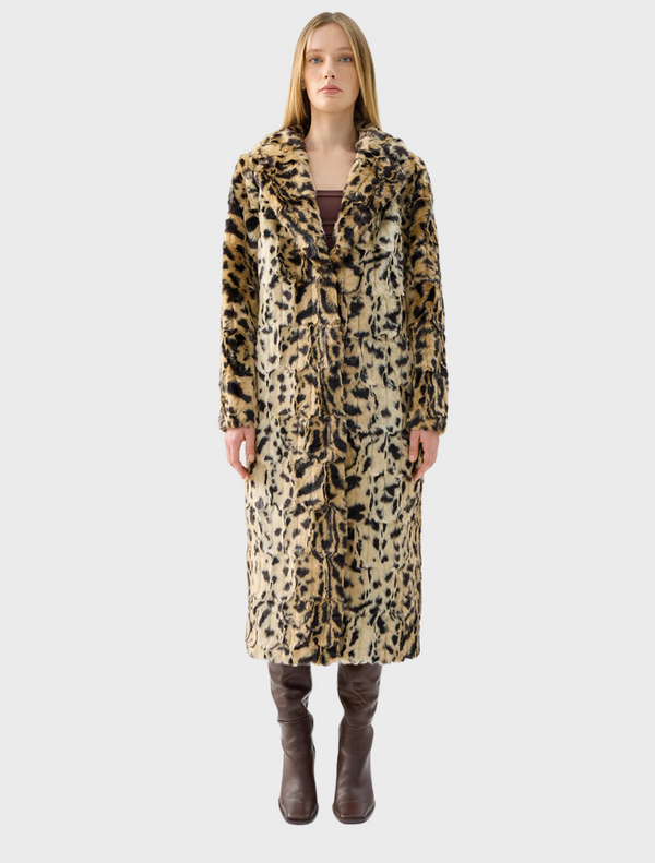 The Long Song Coat - Light Leopard