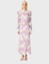 Sigrid Midi Dress - Lilac Multi Elliatt