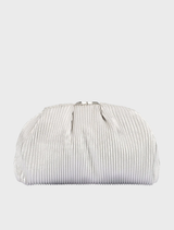 Naomi Pleated Clutch - Silver