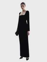 Lyon Column Gown - Black