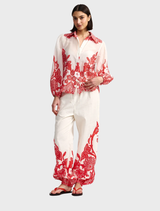 Vivian Blouse - Ruby Antique