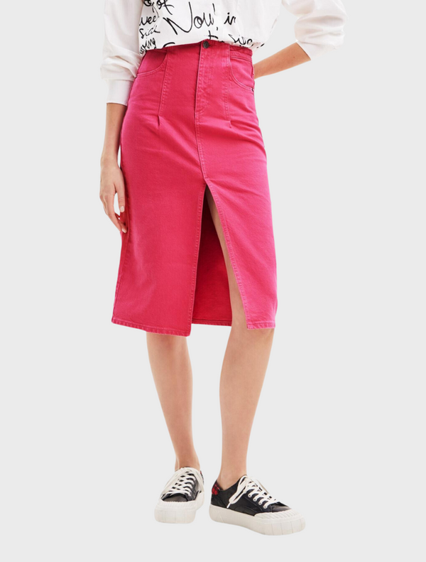 Denim Skirt Morgan - Pink