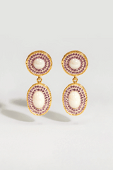 Athena Earrings - Blush