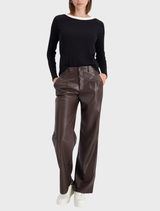 Basic Ribbed 2-IN-1 T-Shirt - Black