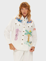 Adelyn Oversized Embroide- White