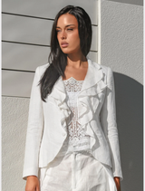 Risky Frillness Jacket - Ivory