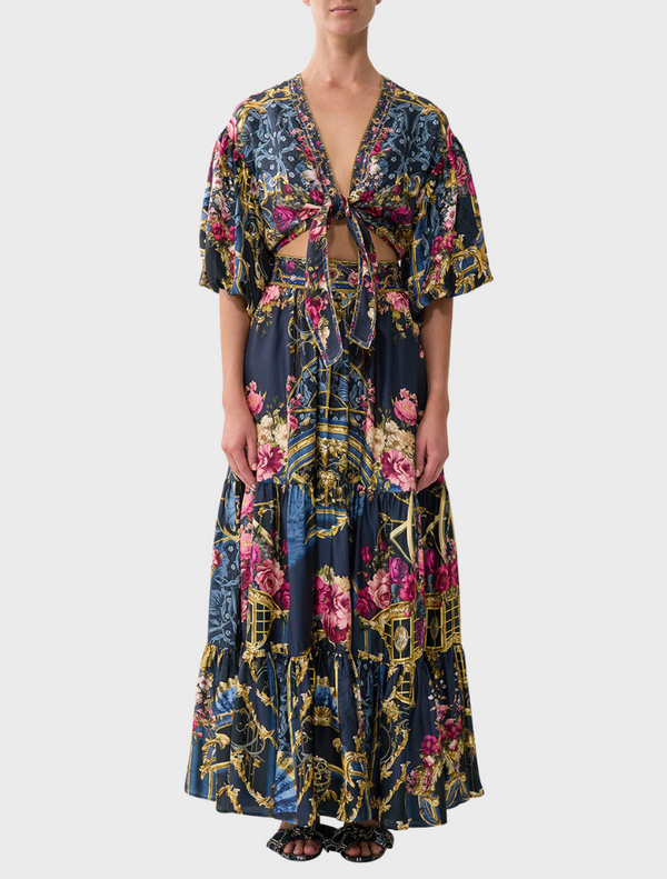 High Waisted Tiered Skirt - Ornate On A Plate