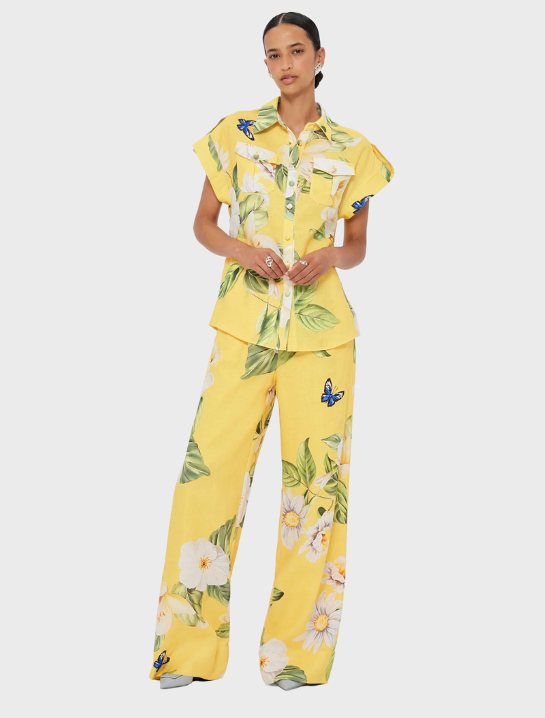 Luisa Pants - Joie Print in Sunshine