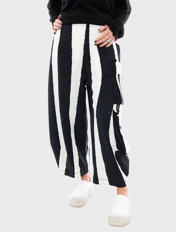 Trousers - Black Print