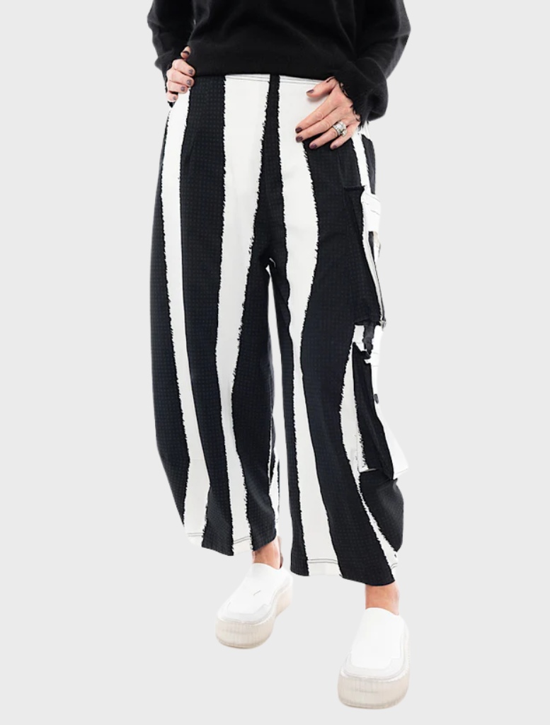 Trousers - Black Print