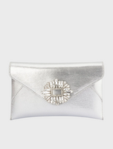 Antonia Envelope Clutch - Silver