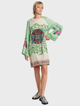 Alani Boat Neck Mini Dress - Shipibo