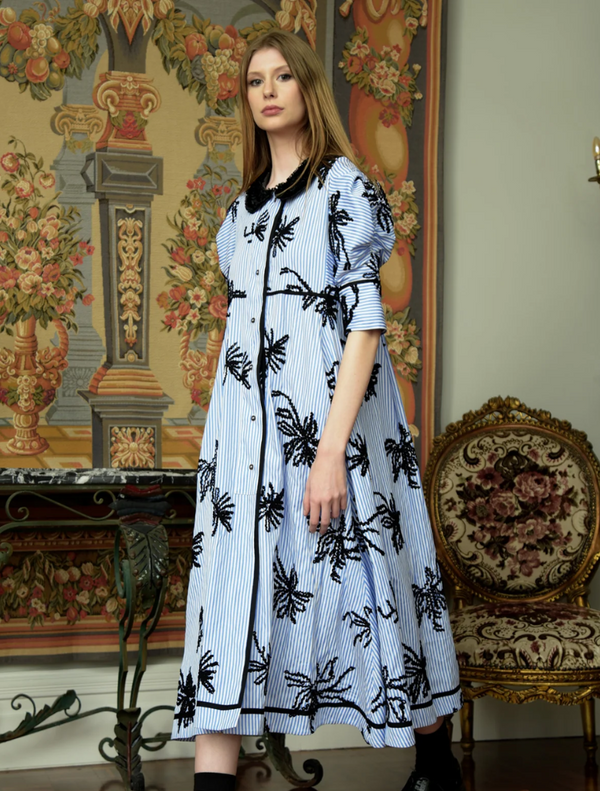 Breeze By Dress - Blue/Black