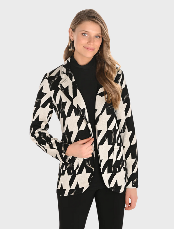 Knit Jacket - Begie/Black