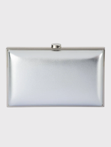 Lucy Metallic Clutch - Silver