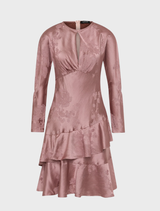Gisele Short Dress - Blush Brown