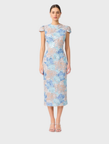 Leonie Midi Dress - Blue