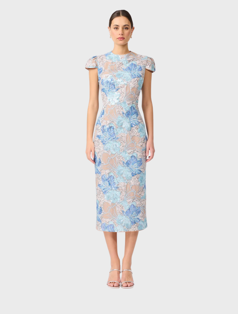 Leonie Midi Dress - Blue