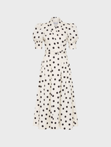 Maisie Midi Dress - Polka Dot Print