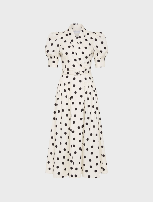 Maisie Midi Dress - Polka Dot Print
