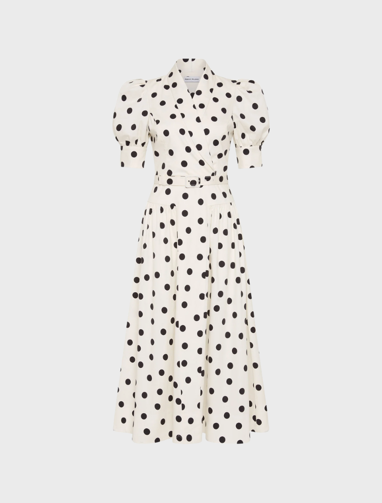 Maisie Midi Dress - Polka Dot Print