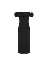 Odetta Midi Dress - Black