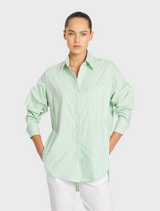 Relaxed Pocket Shirt - Palm/White