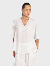 Swish Plaza Top - White