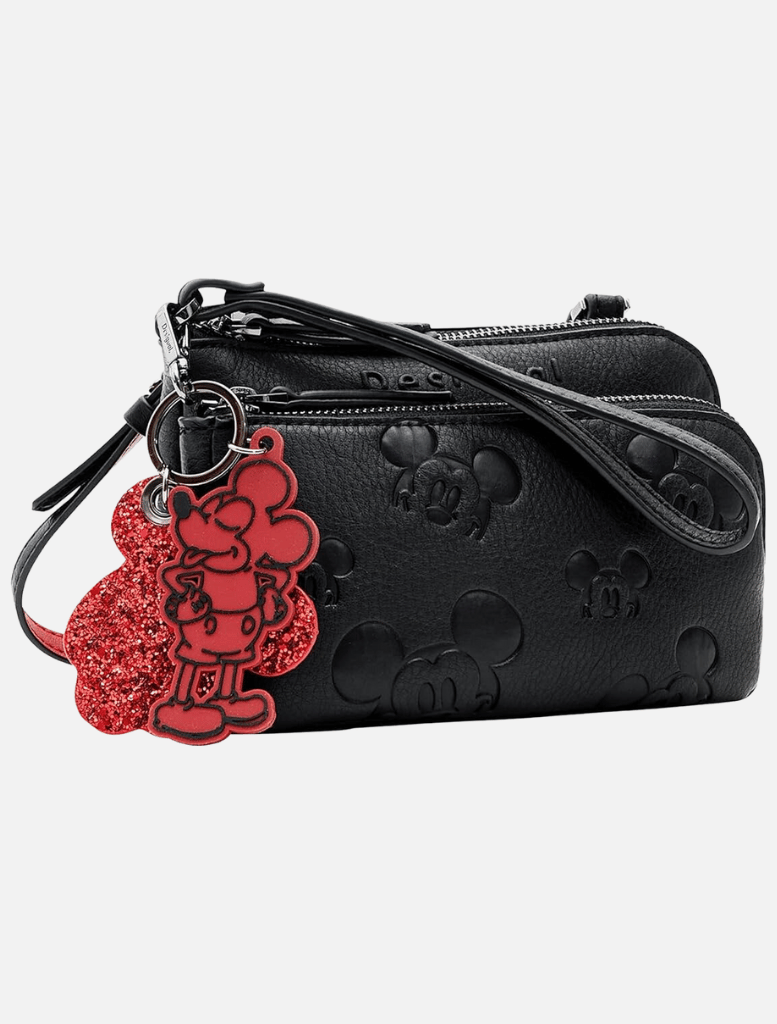 Mickey Mouse Cross Body Bag - Negro