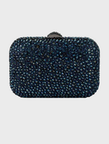 Casey Hot Fix Encrusted Clutch - Blue