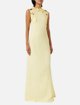 Solana Applique Maxi Dress - Sober Yellow
