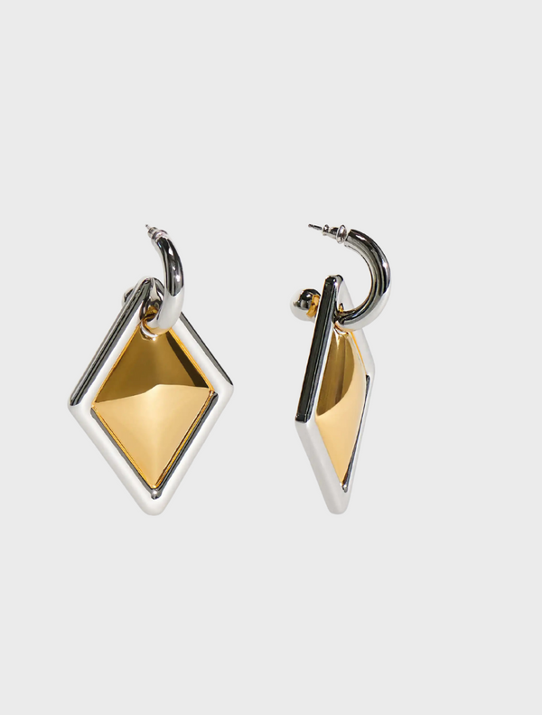 Lusso Earrings - Silver Hoop