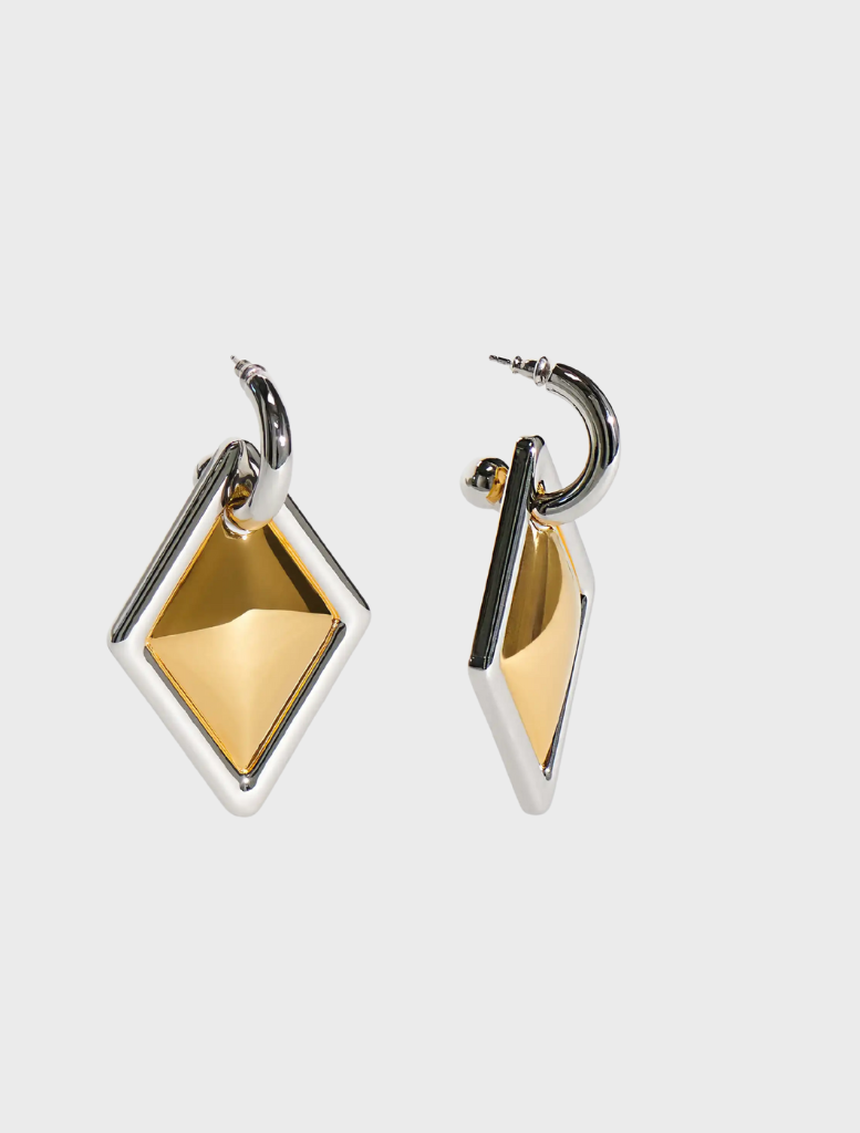 Lusso Earrings - Silver Hoop