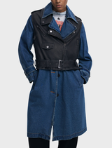 Trench Coat - Blue Denim
