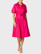 Simone Dress - Cerise