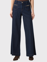 Palazzo Jeans - Dark Denim Blue