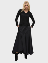 V Neck Top - Black