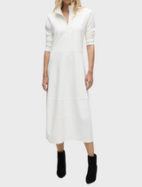 Zip Cone Dress - Winter White