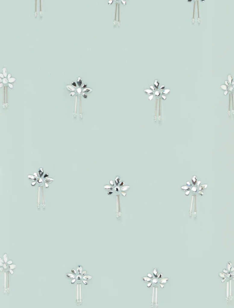 Clémentine Embellished Maxi Skirt - Pistachio