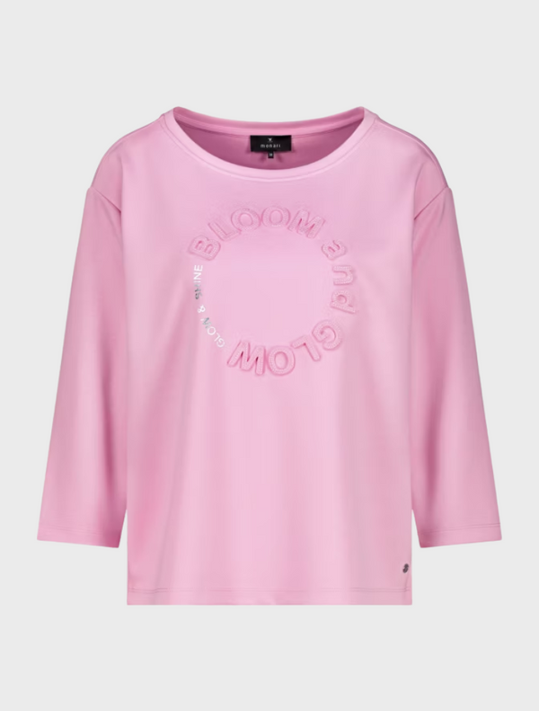 T Shirt Basic  3D-Emblem - Bubblegum