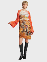 Alani Boat neck Mini Dress - Rodeo